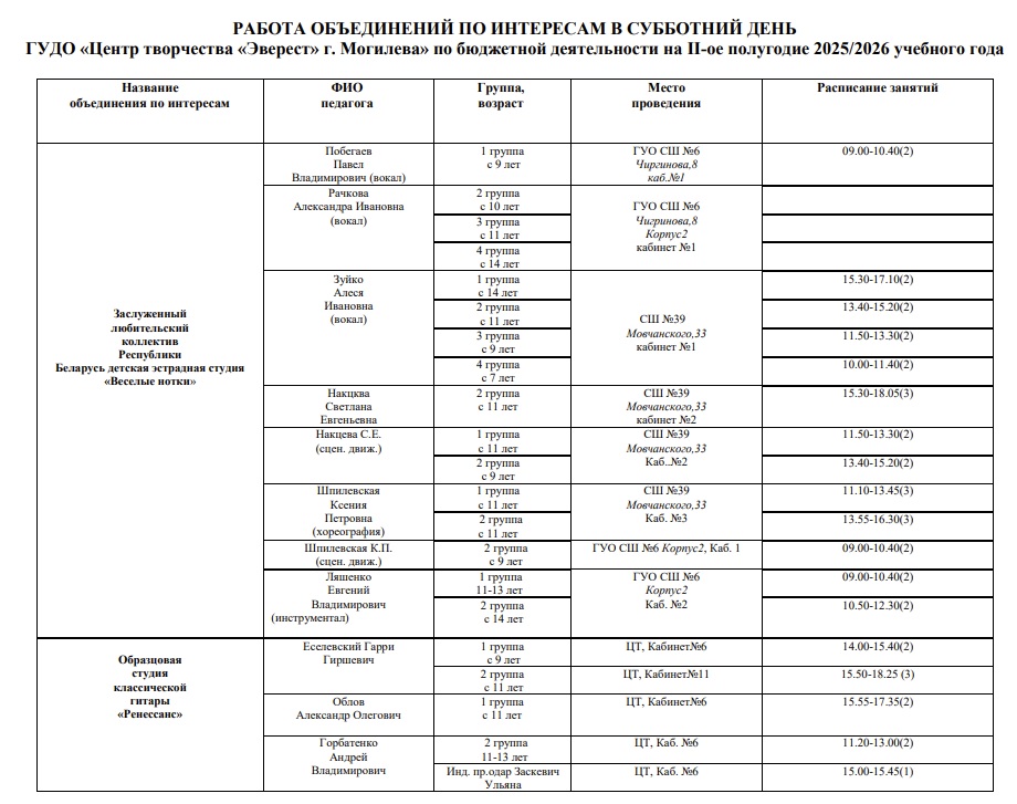 Субботний день